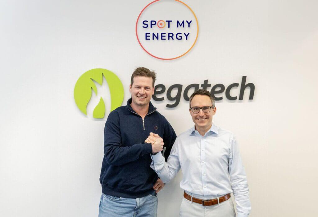 Foto: Jochen Schwill (links), Gründer und Geschäftsführer von Spot my Energy und Andreas Durth, CEO bei Wegatech (Bildquelle: Wegatech)